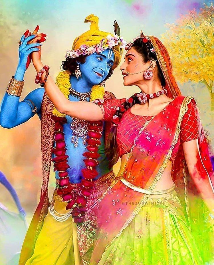 Radha Krishna Holi DP for Whatsapp