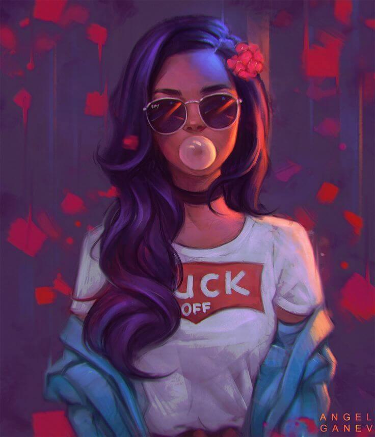 Cool Stylish Attitude Girl DP