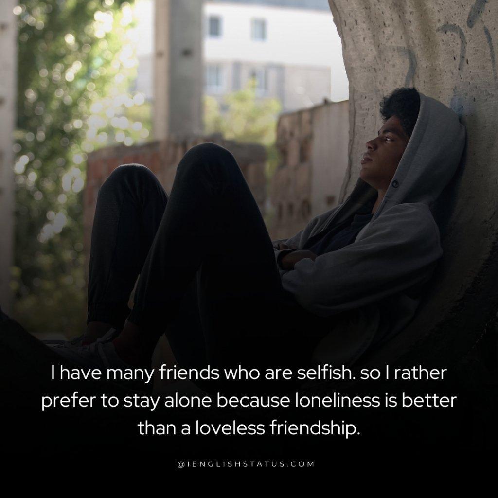 Alone Feeling Status