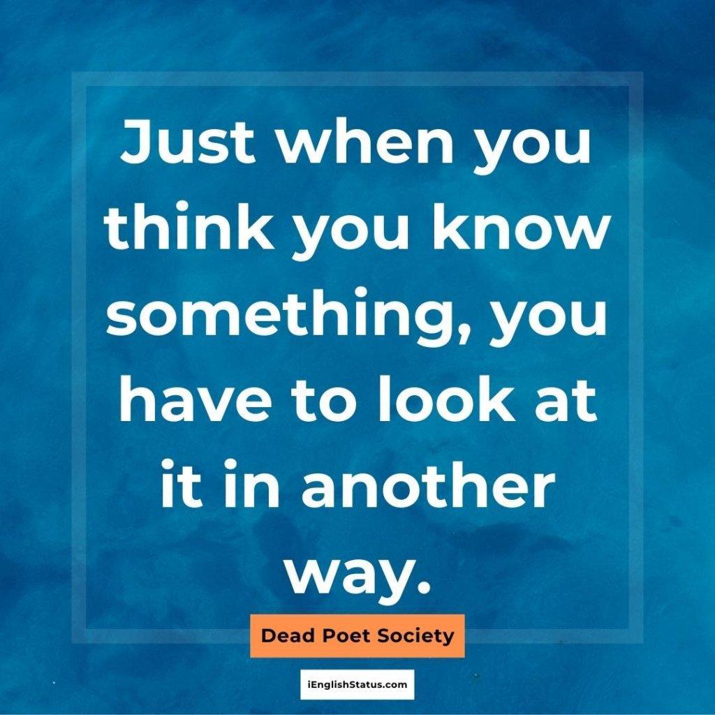 Quotes of Dead Poets Society